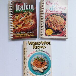 Vintage Cookbook World Wide Recipes Foreign Foods Cookbooks Lot